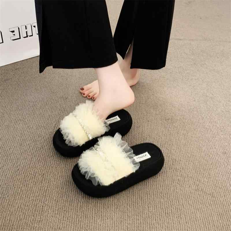 サンダル レディース 厚底 夏 小香風 接触冷感 涼しい 網状 メッシュ 普段使い おしゃれ かわいい