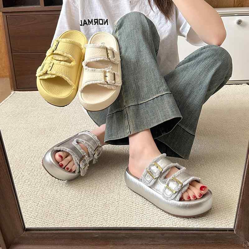 サンダル レディース 厚底 小香風 ビーチサンダル スリッパ カジュアル スタイル2