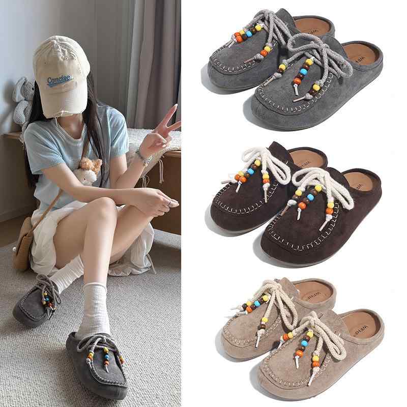 サンダル レディース 秋冬 袋鼠シューズ バッグヘッド スリッパ 旅行 リゾート 普段使い コンフォート ..