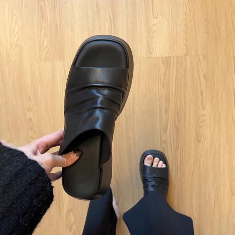 サンダル レディース 厚底 普段使い レトロ ミュール 一文字 涼しい 靴 履きやすい かわいい 滑り止め スクエアトゥ 歩きやすい おしゃれ 春夏