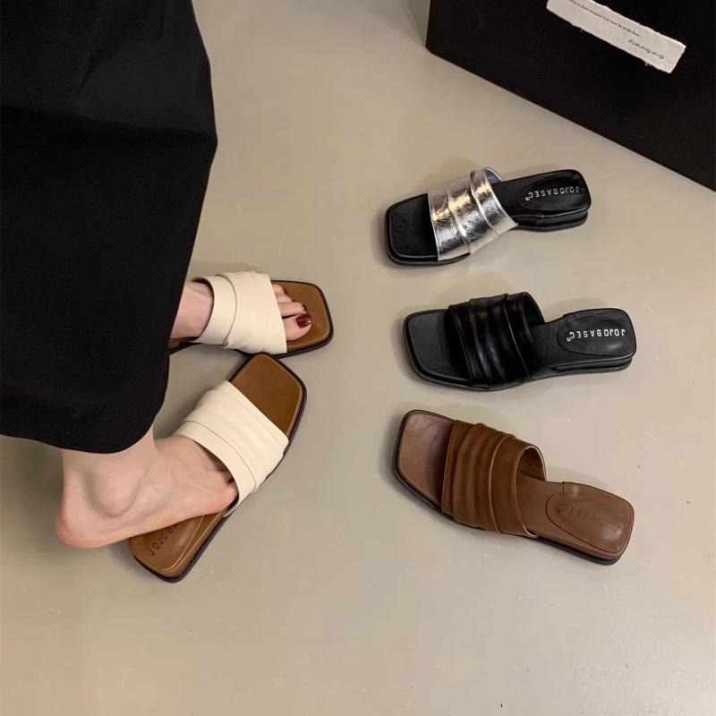 サンダル レディース 厚底 ミュール シルバー 法式 涼しい 快適 中ヒール 豪華感 かわいい 春夏