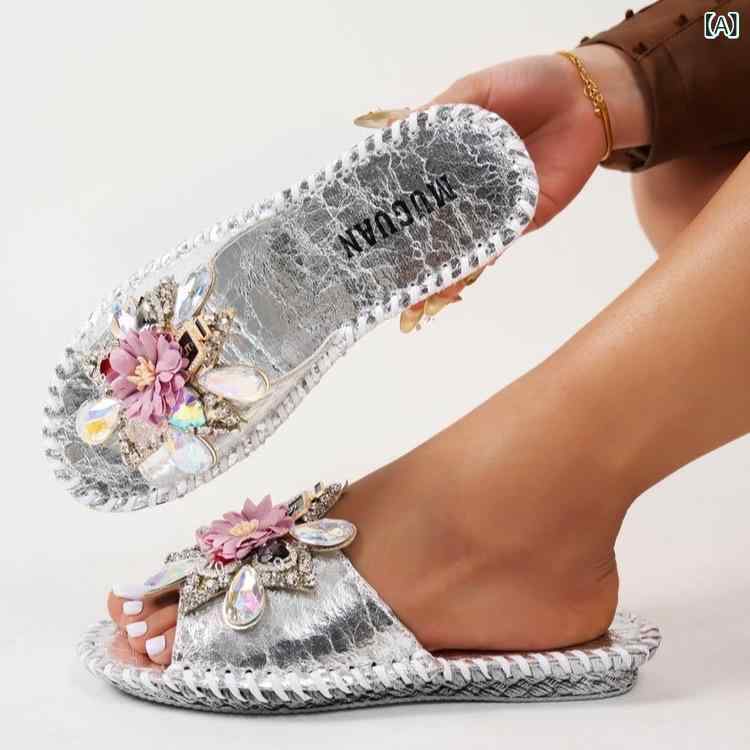 サンダル レディース 大きいサイズ 花柄 ビーチサンダル 仙女風 一字 スリッパ かわいい おしゃれ 普段使い 旅行 リゾート