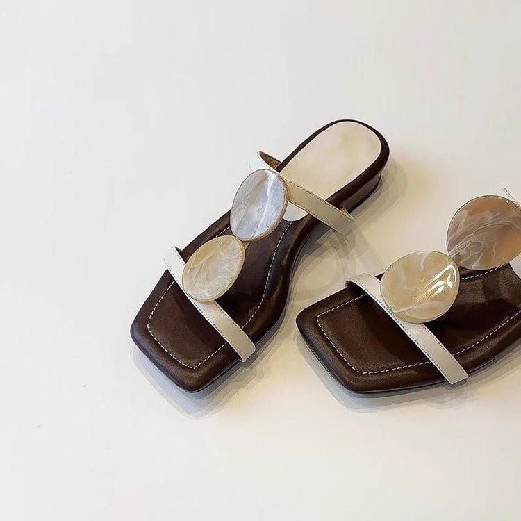 サンダル レディース 羊革 一文字 ストラップ スクエアトゥ フラット ボヘミアン ビーチ 普段使い かわ..