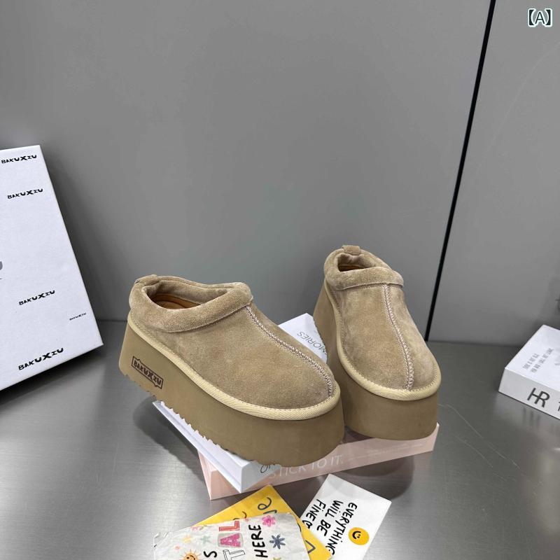 サンダル レディース 厚底 スリッパ 磨耗皮 バッグヘッド 秋 春夏 スリッポン ローファー 普段使い カ..