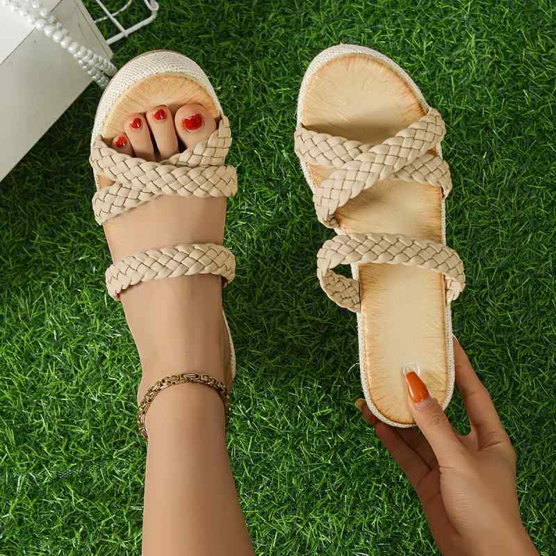 サンダル レディース 厚底 ビーチサンダル スリッパ カジュアル 普段使い 外履き ハイヒール オープントゥ2(4.0)