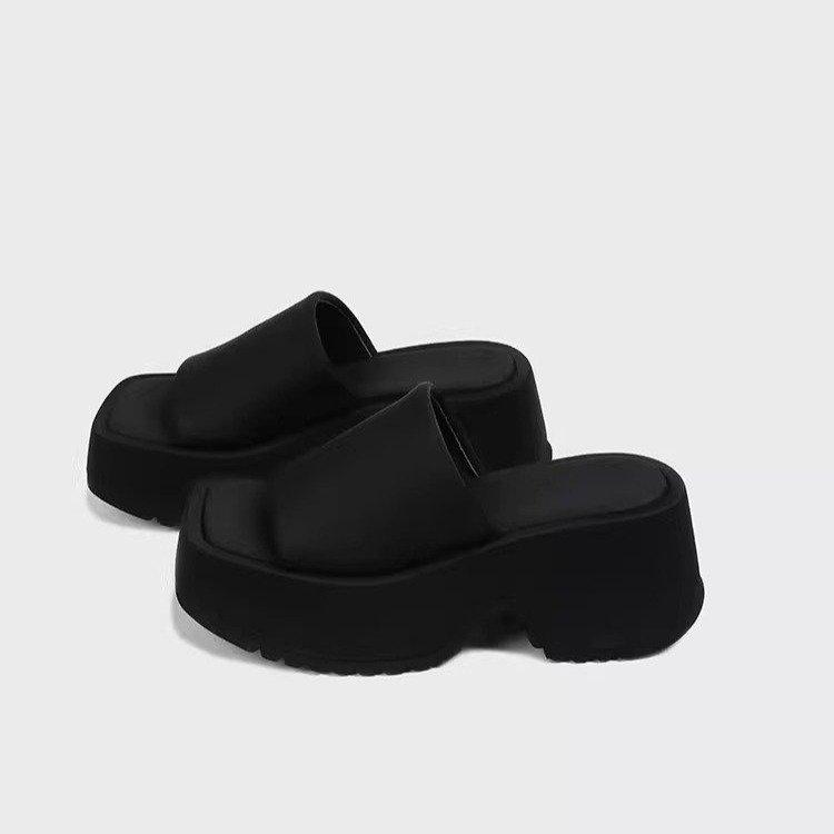 Shoes - サンダル レディース 厚底 黒 身長アップ 小柄 普段使い かわいい 快適 歩きやすい