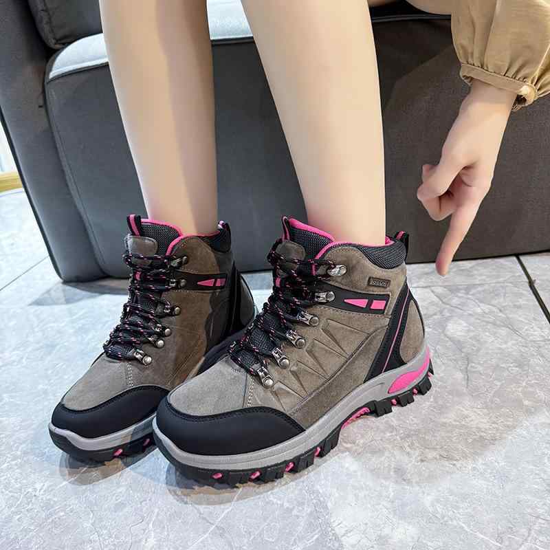 登山靴 レディース 男性用 大きいサイズ アウトドア シューズ 秋冬 トレッキングシューズ 遠足 ハイキング