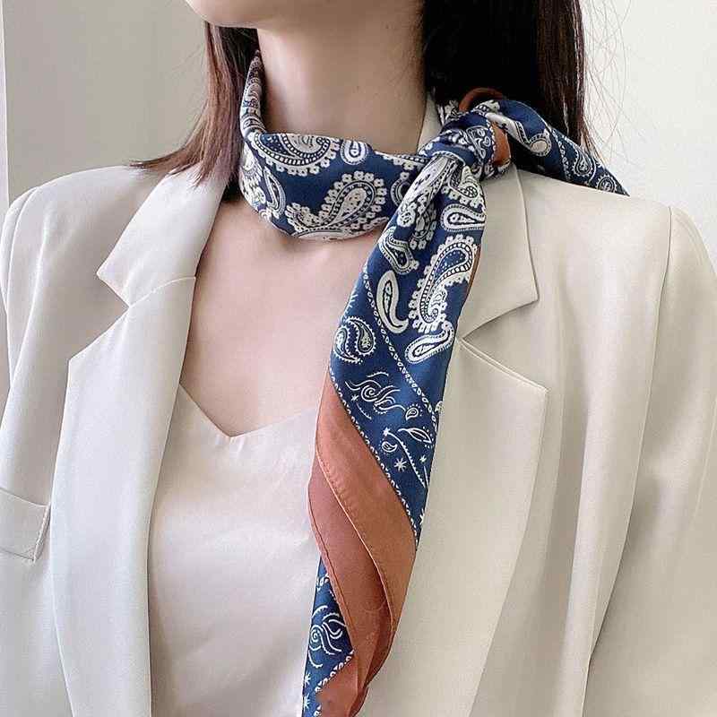 スカーフ レディース 春夏 小物 アクセサリー バンダナ ストール 腰巻 ペイズリー柄 かわいい