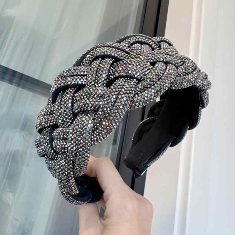 ヘアバンド レディース 高見え 手編み込み 三つ編み風 ワイド カチューシャ 滑り止め おしゃれ かわい..