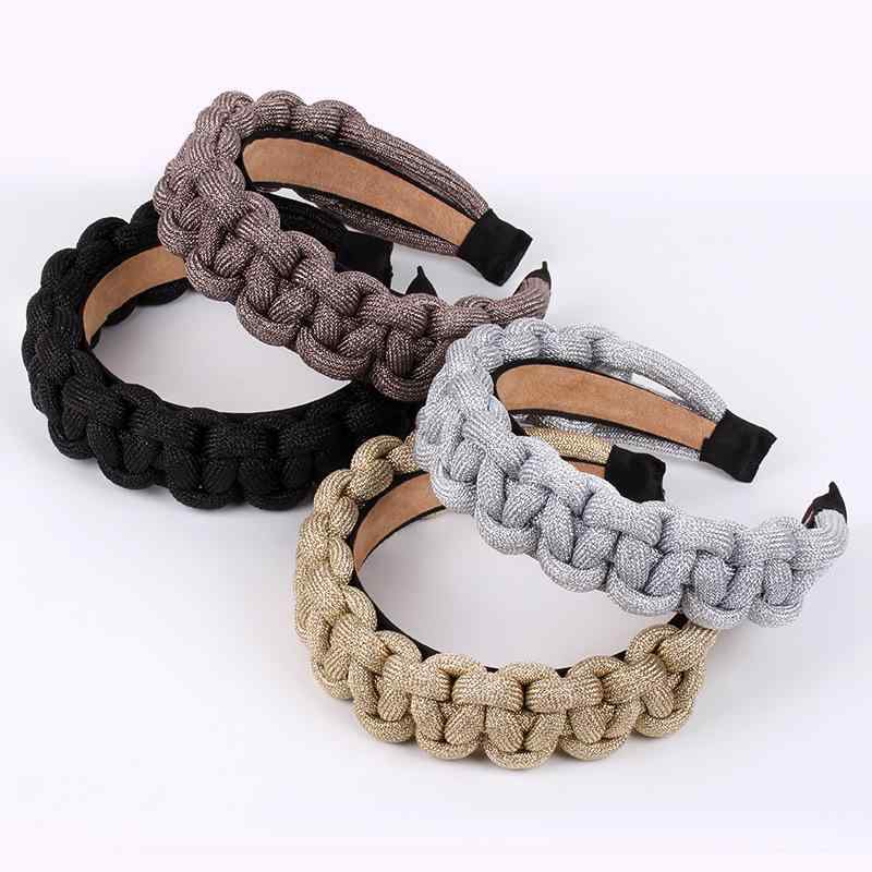 ヘアバンド レディース 布製 編み込み 幅広 ヘアアクセサリー ダンス パーティー ギフト2