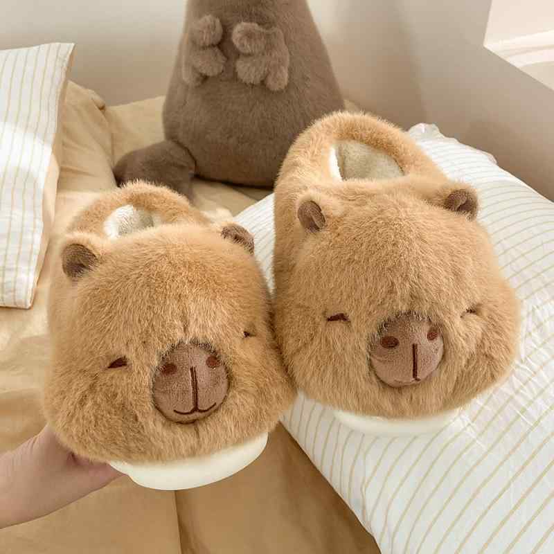 2スリッパ レディース 厚底 秋冬 ルームシューズ あったか ボア付き 防寒 滑り止め付き 室内履き クッション性 かわいい ふわふわ もこもこ・鞋面素材: フリース・鞋底材质: pvc・适用性别: 女・穿着方式: 套筒/套鞋・厚薄: 加厚...