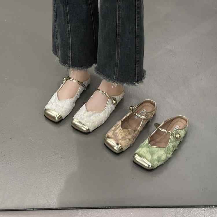 サンダル レディース ぺたんこ 中国風 レトロ やわらかいソール フラット ローヒール スリッパ 包頭サ..