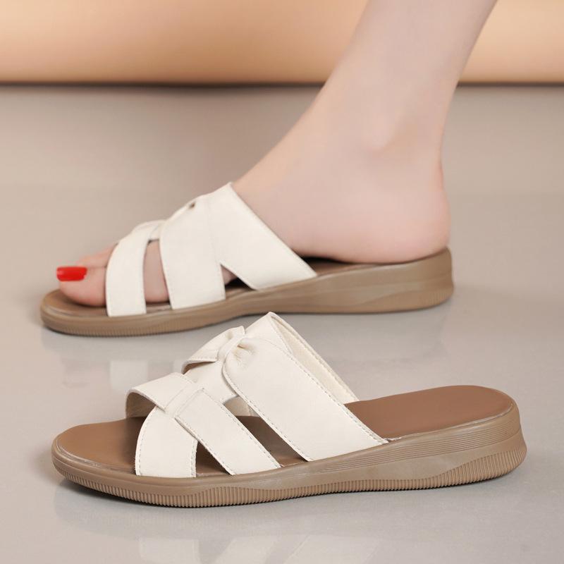 サンダル レディース 女性用 革 厚底 坡底 ミュール カジュアル 普段使い かわいい 滑り止め 履きやすい 歩きやすい 婦人靴2