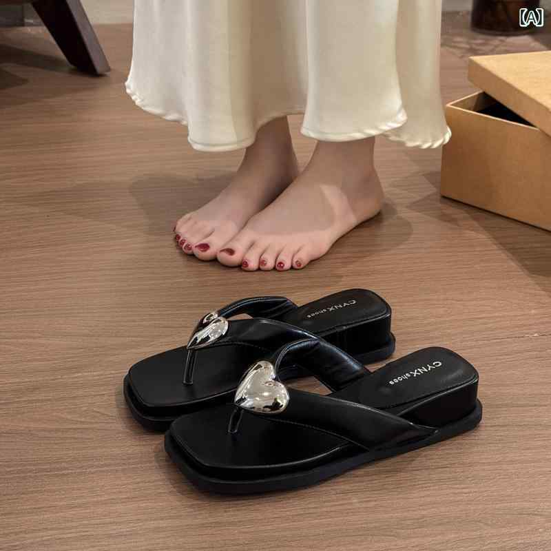 サンダル レディース 厚底 ウェッジソール 歩きやすい 疲れにくい ビーチサンダル トングサンダル スタイルアップ 美脚 かわいい おしゃれ スカートやワンピースに合わせやすい 普段使い リゾート