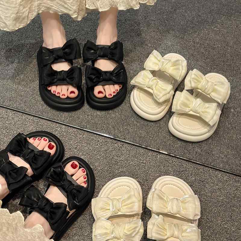 サンダル レディース 厚底 網状 メッシュ フラット 滑り止め 歩きやすい 普段使い かわいい フェミニン