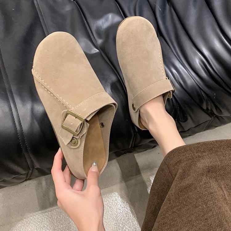 サンダル レディース ボア付き ローヒール 2way スリッパ サボ サンダル あったか 秋冬 防寒 履きやすい 歩きやすい 痛くなりにくい かわいい オシャレ 普段使い 室内