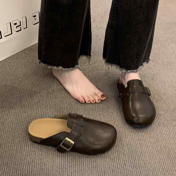 サンダル レディース 厚底 ボストン サボ サンダル スリッパ 外履き 2025年 秋冬 かわいい カジュアル