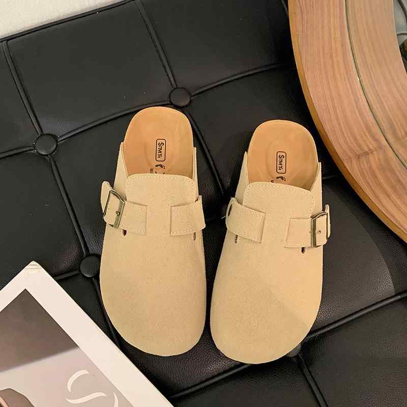 サンダル レディース 厚底 ボストン ソフトフットベッド 疲れにくい 歩きやすい カジュアル コンフォート スリッパ 春秋