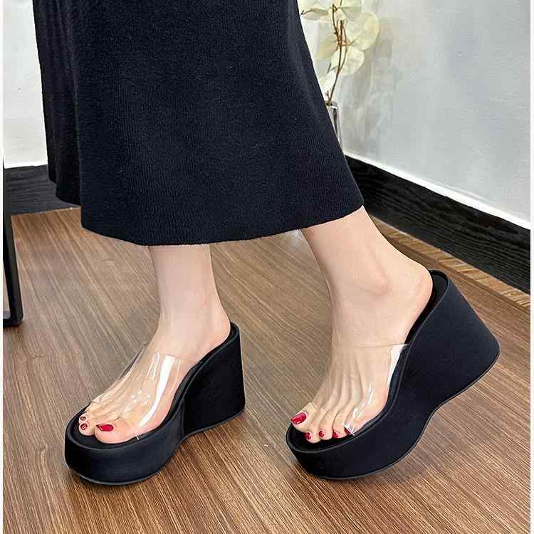 サンダル レディース 厚底 透明 ハイヒール 快適 美脚 脚長効果 おしゃれ かわいい 軽量 外履き 普段使い2