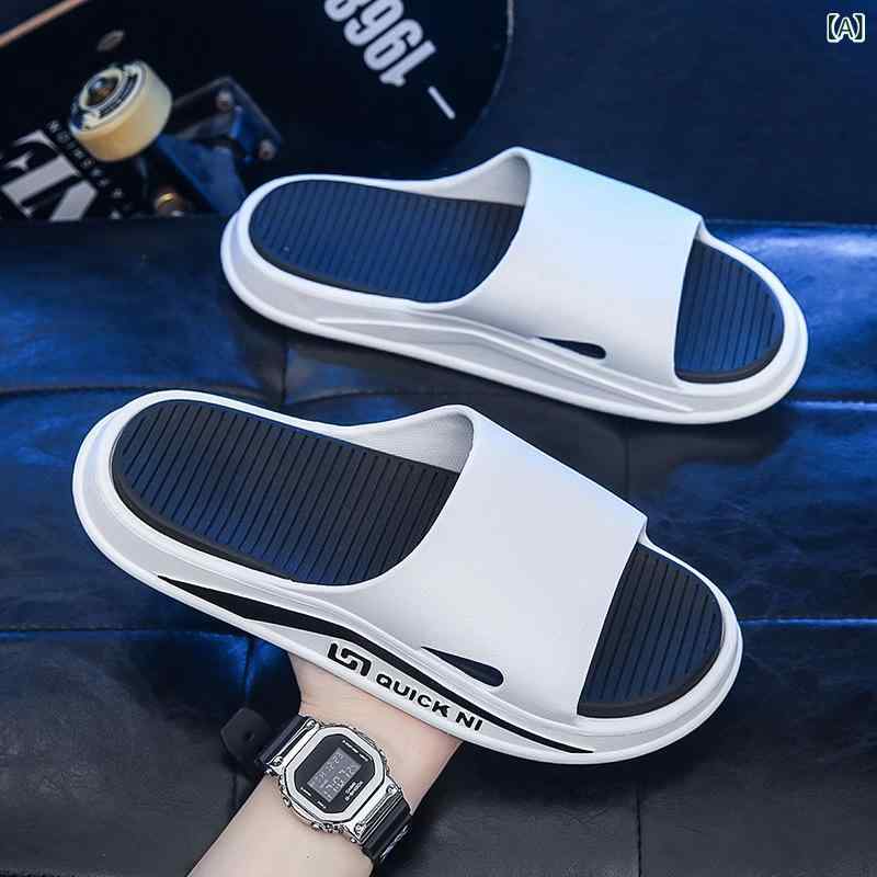 サンダル EVA 厚底 インソール 潮流 アルファベット スリッパ ペア 男女兼用 外履き ルームシューズ 普段使い 室内履き かわいい おしゃれ