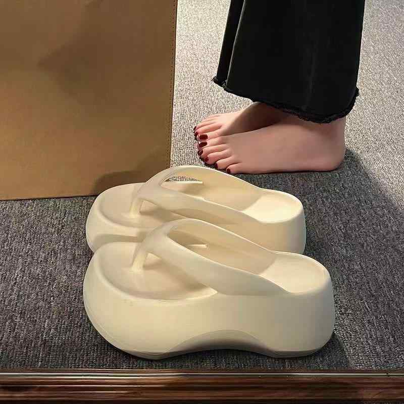 サンダル レディース 厚底 韓国 ビーチサンダル 7cmヒール 歩きやすい 履き心地 普段使い かわいい カジュアル