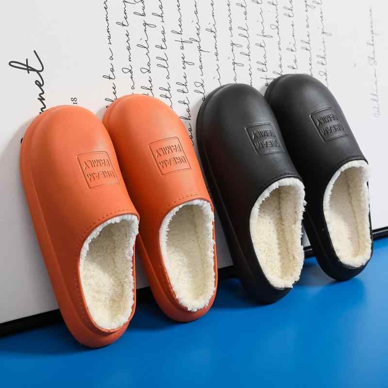 ルームシューズ 秋冬 加絨 厚手 あったか スリッパ 室内 室外 兼用 産後 冷え対策 滑り止め EVA 暖かい 夫婦 カップル メンズ レディース