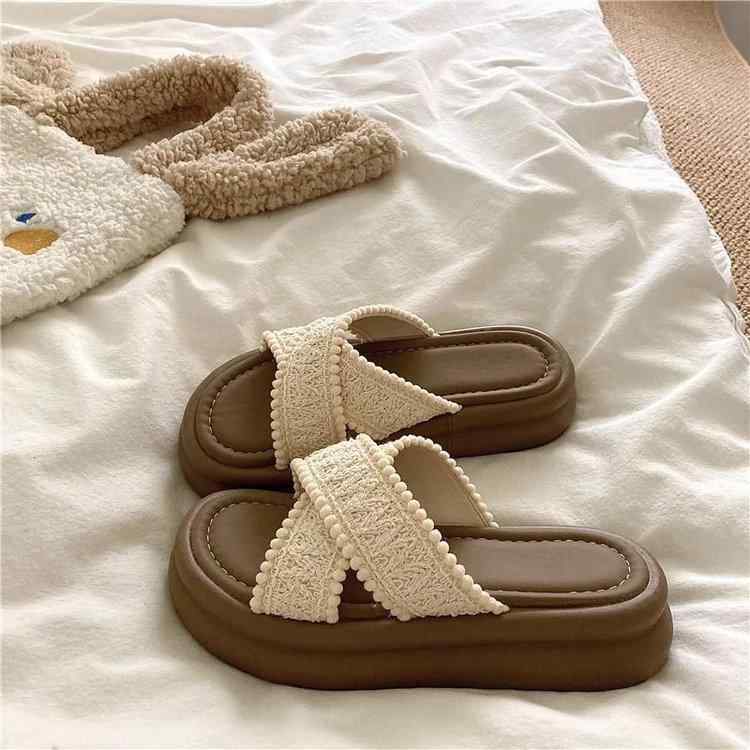 Other - サンダル レディース 厚底 シューズ 靴 法式 かわいい ビーチサンダル