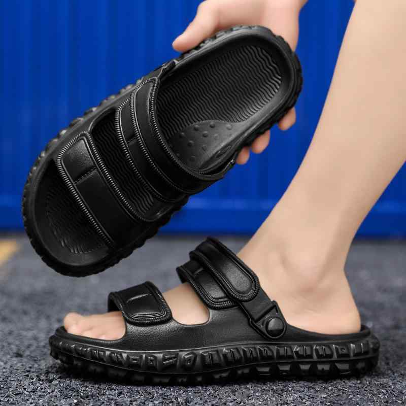 サンダル メンズ 男性用 EVA 高弾性 厚底 スリッパ 外履き サボサンダル 2way 運転 普段使い 部屋履き