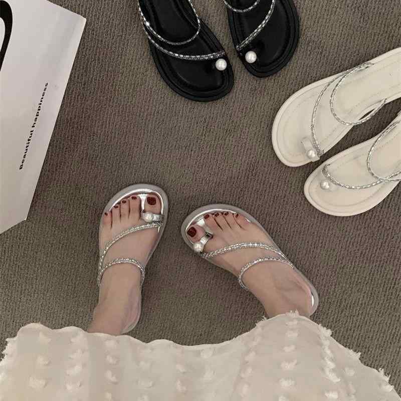 サンダル レディース ビーチサンダル フラット パール おしゃれ かわいい 普段使い リゾート 春夏