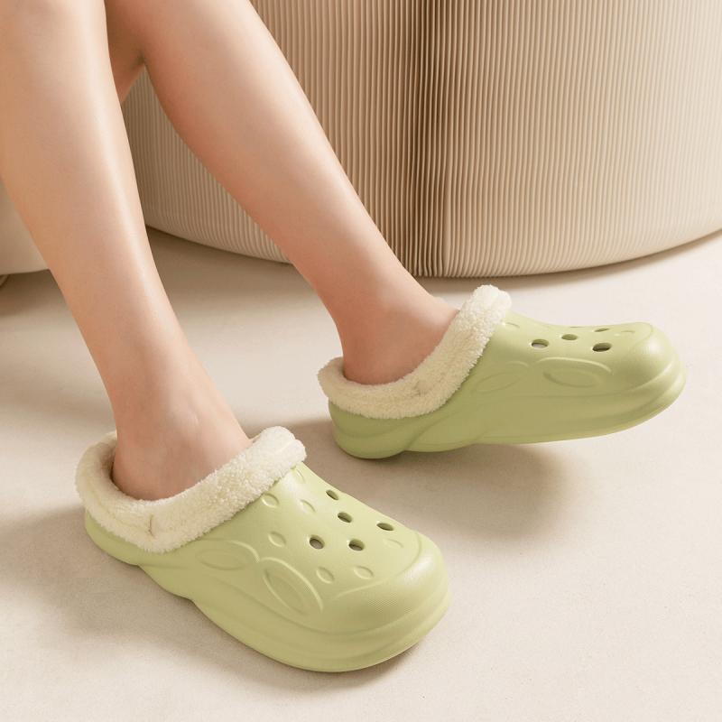 サンダル レディース メンズ 室内 スリッパ ボア 防寒 あったか 厚底 滑り止め