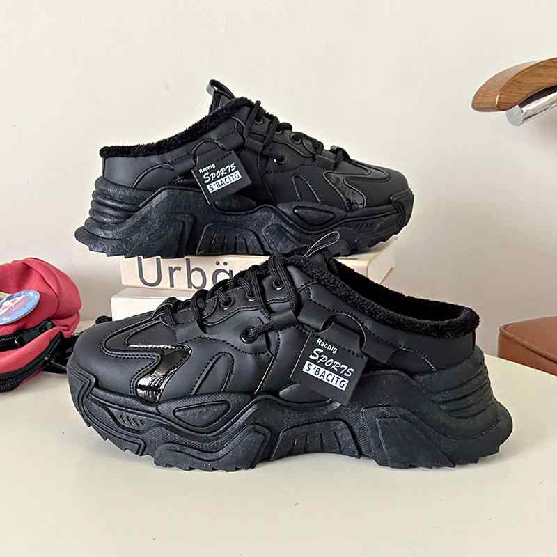 スニーカー レディース 厚底 秋冬 スポーツ 運動靴 あったか カジュアル 普段使い 保温性 クッション性 歩きやすい 履きやすい かわいい2