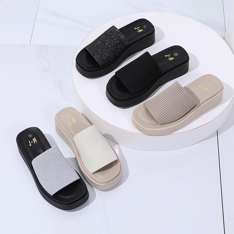 サンダル レディース 厚底 快適 坡跟 インソール 脚長 美脚 スタイルアップ 軽量 クッション 歩きやすい 普段使い