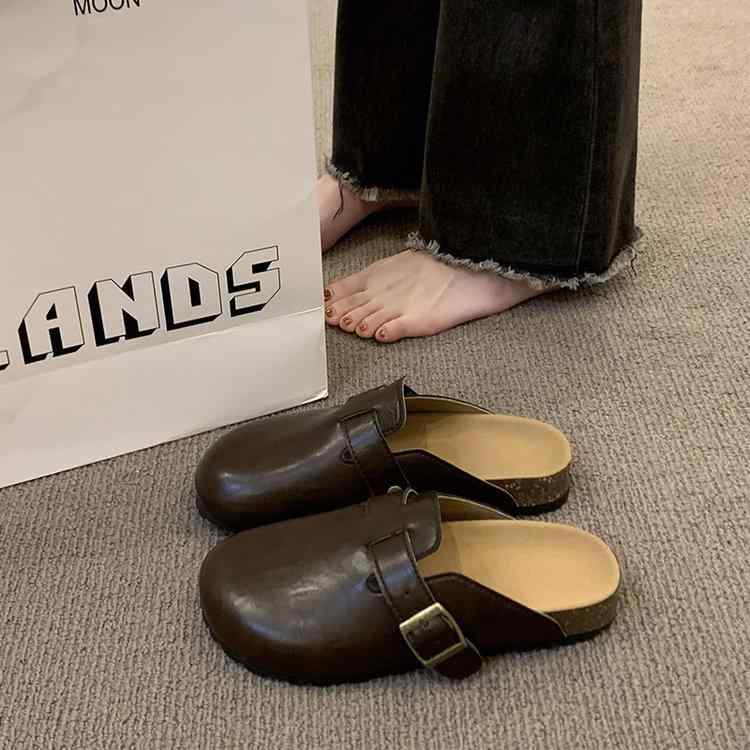 サンダル レディース 外履き フラット ローヒール ぺたんこ 痛くなりにくい 歩きやすい 柔らかい 快適 婦人靴 カジュアル 春夏