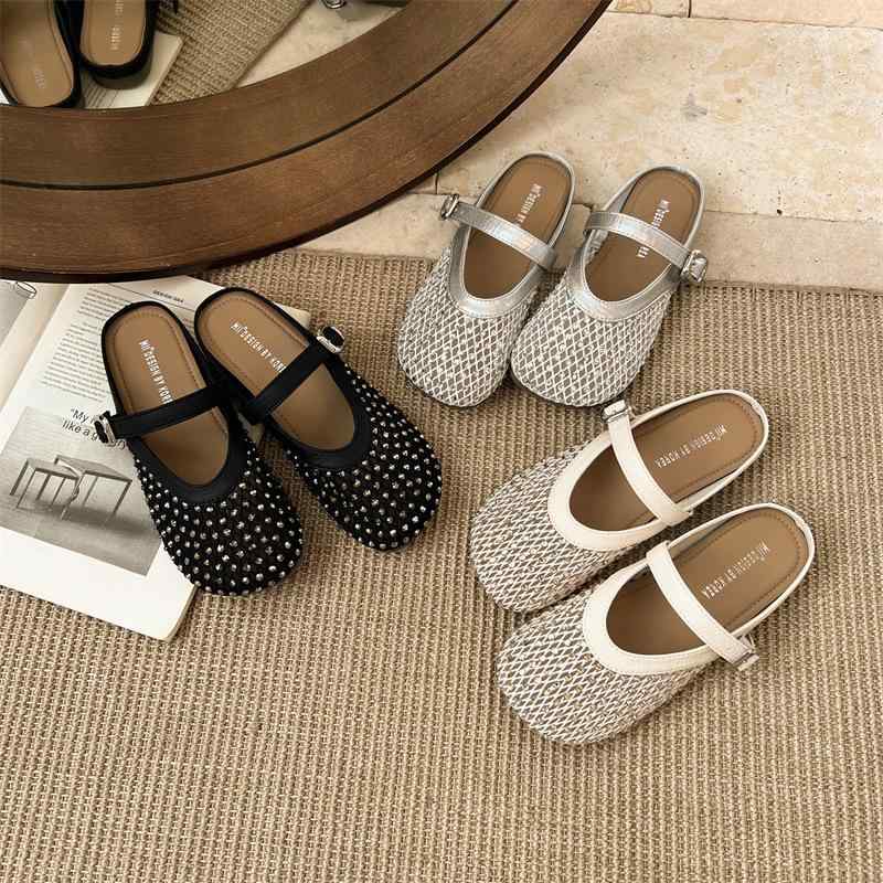 サンダル レディース 豪華感 カジュアル 外履き おしゃれ スリッパ バッグ風 バックル 涼しい 疲れにく..