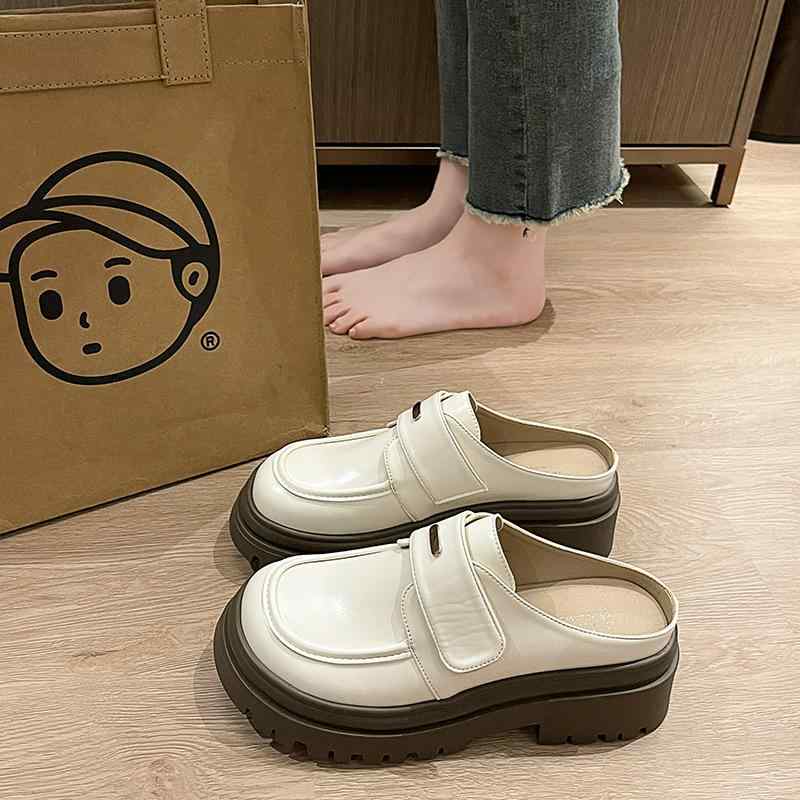 ローファー レディース サンダル バッグ フラットシューズ スリッパ サボサンダル バックストラップ な..