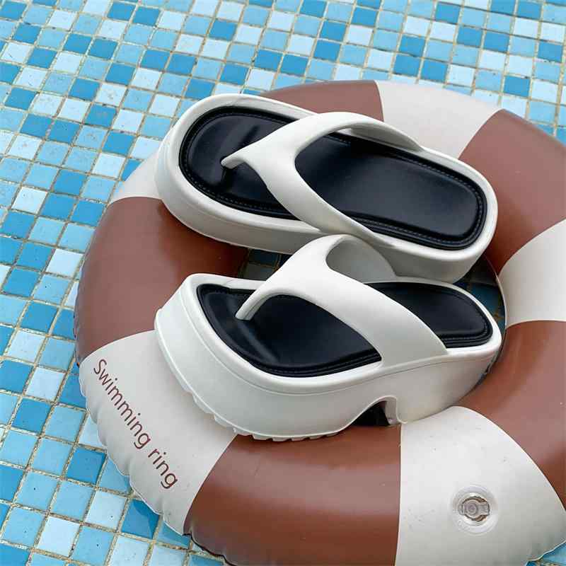 サンダル レディース EVA 厚底 ビーチサンダル トングサンダル 撞色 軽量 普段使い アウトドア