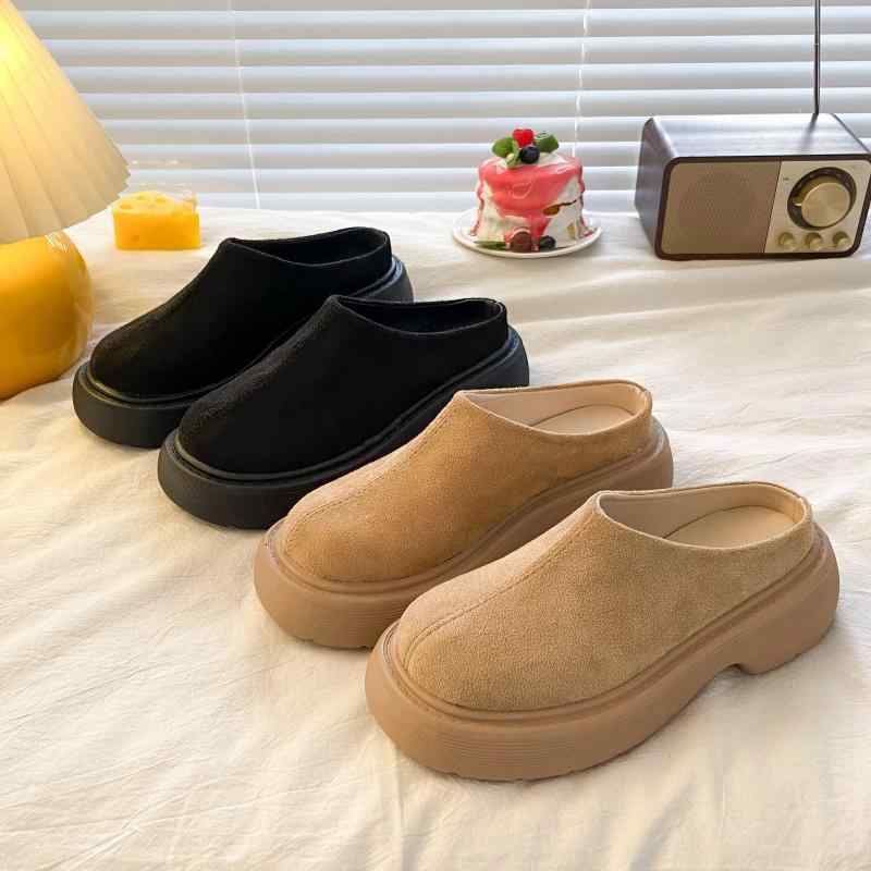 サンダル レディース 厚底 外履き ミュール スリッパ 一足脱ぎ フラット クッション性 履きやすい 疲れにくい 歩きやすい ローヒール 婦人靴 おしゃれ かわいい カジュアル