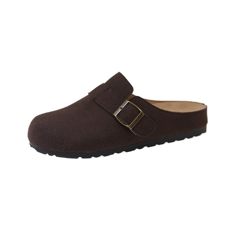 サンダル レディース 厚底 フラット 真皮 牛革 スリッパ 春夏 秋冬 オープントゥ ローヒール 普段使い かわいい おしゃれ 歩きやすい 履きやすい 脱ぎやすい コンフォート 旅行