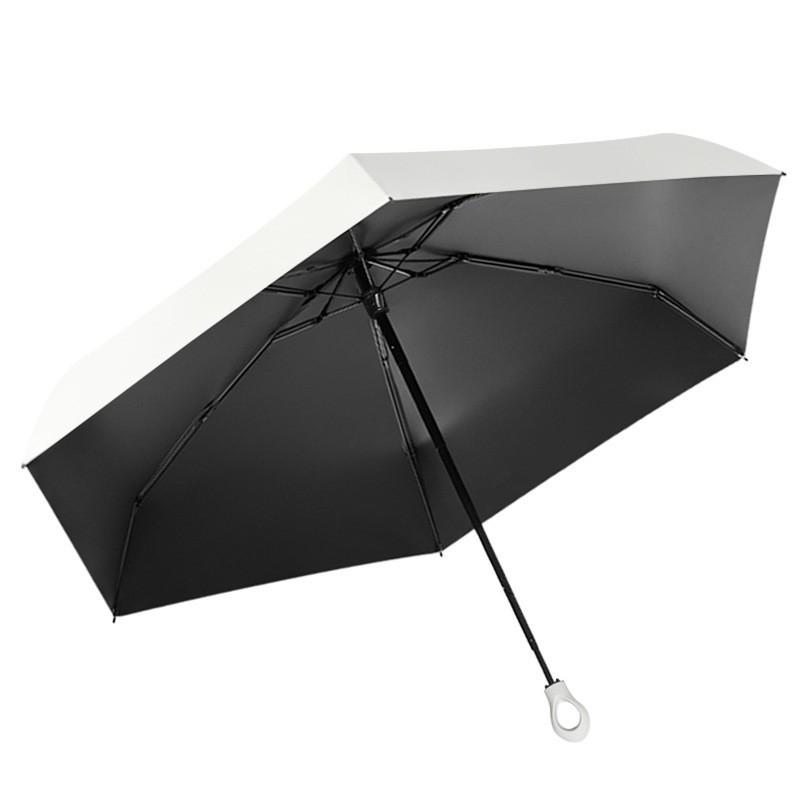 Rakuten - 傘 軽量 ミニサイズ 折りたたみ傘 晴雨兼用 日傘 UVカット 携帯便利 指輪型ハンドル2