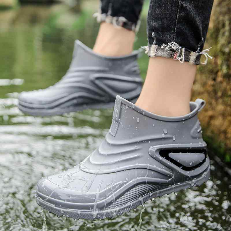 レインブーツ 男性用 ショートブーツ アウトドア 運動靴 防水 滑り止め カジュアル 普段使い