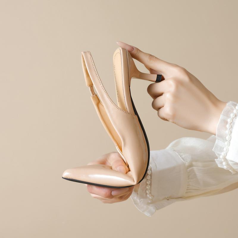 サンダル レディース サンダル ミュール ポインテッドトゥ ピンヒール ハイヒール スティレットヒール 疲れにくい 歩きやすい 滑り止め 外履き パーティー 二次会 結婚式 お呼ばれ デート