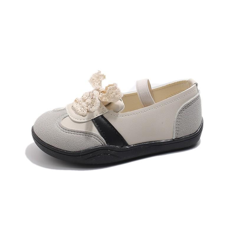 Sneakers - 靴 キッズ 女の子 レース 蝶結び 子供靴 スニーカー 運動靴 通学 普段使い かわいい 軽量 屈曲性 クッション性