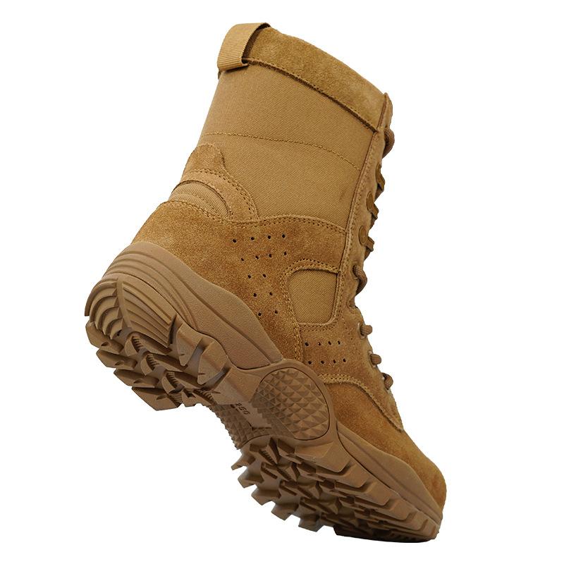 ブーツ 男性用 アウトドア トレーニング タクティカル ミリタリー デザート ジャングル ブラウン シューズ
