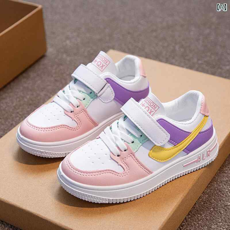 キッズ スニーカー 男の子 女の子 スポーティー カジュアル 快適 通学 普段使い 滑り止め 子供靴