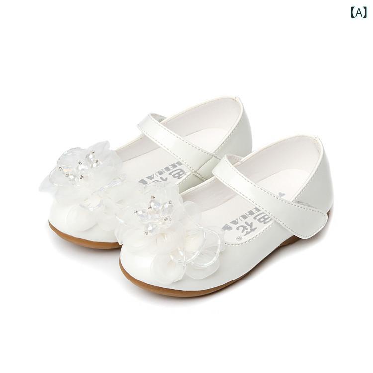 靴 キッズ 女の子 フォーマルシューズ プリンセスシューズ 子供靴 学生靴 牛筋底 柔らかい 小さいサイズ かわいい 通学 普段使い