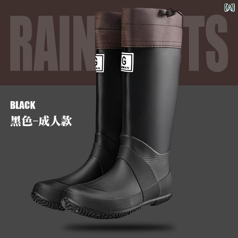 レインブーツ 男女兼用 親子 アウトドア 防水 滑り止め 折りたたみ 携帯 持ち運び 履きやすい 歩きやすい 通勤 通学2