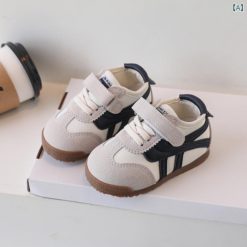 靴 キッズ 子供 男の子 女の子 スニーカー 運動靴 軽量 アガンシューズ ドイツ軍 トレーニングシューズ かわいい 普段使い2