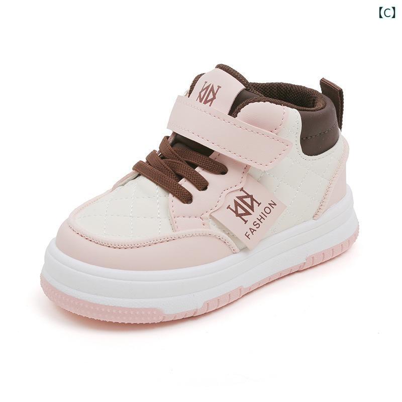スニーカー キッズ 子供 男の子 女の子 運動靴 カジュアルシューズ ハイカット 柔らかい靴底 春秋