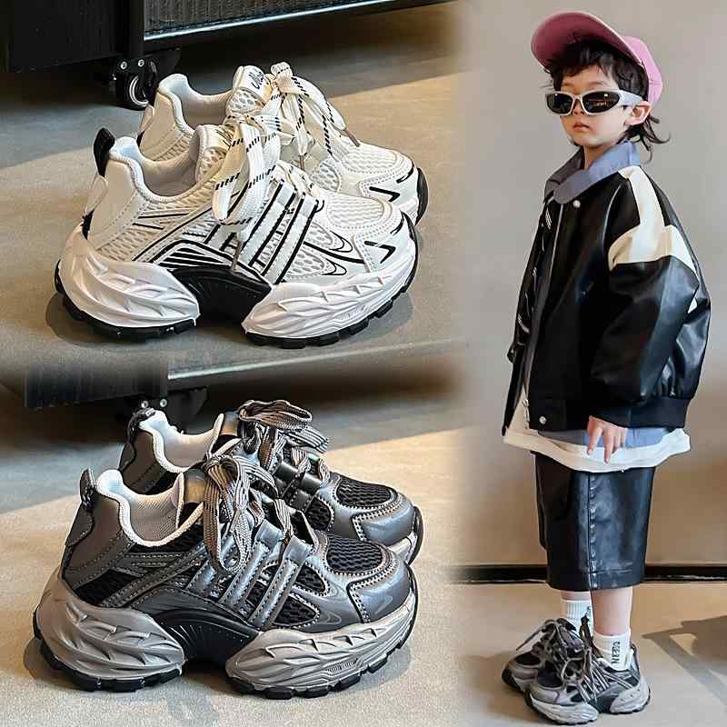 スニーカー キッズ 子供 男の子 運動靴 春秋 軽量 柔らかい靴底 ランニングシューズ カジュアル