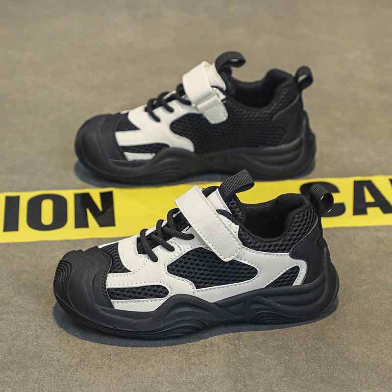 スニーカー キッズ 男の子 通気性 スポーツシューズ 子供靴 メッシュ 運動靴 屈曲性 滑り止め 歩きやす..